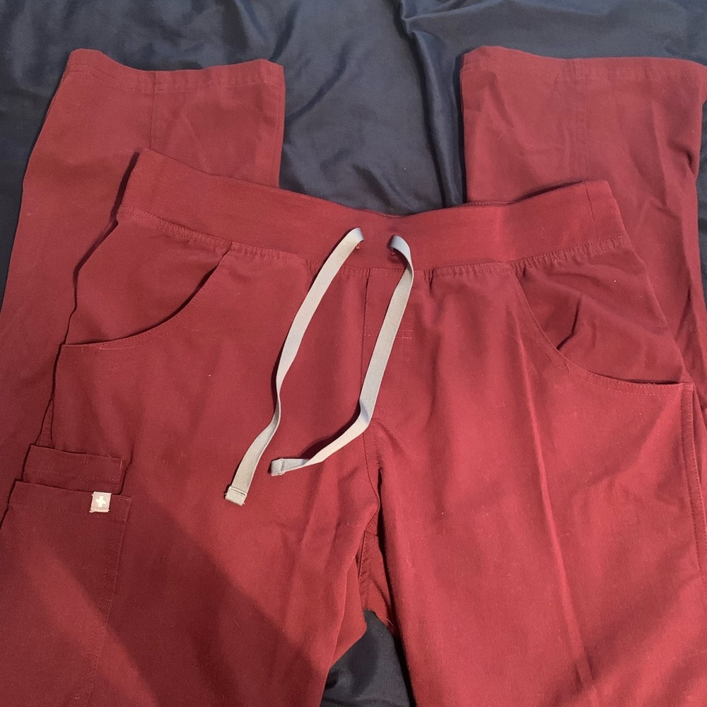 Figs Scrub Set Burgundy